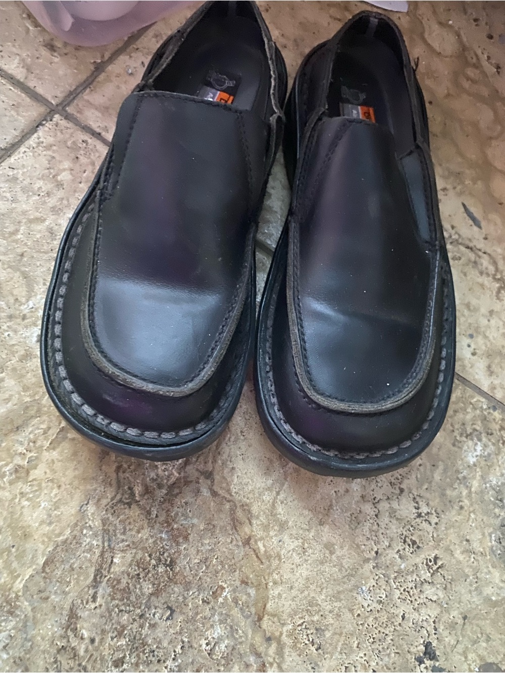 Dr. Martens  Black Leather Slip-On Loafers